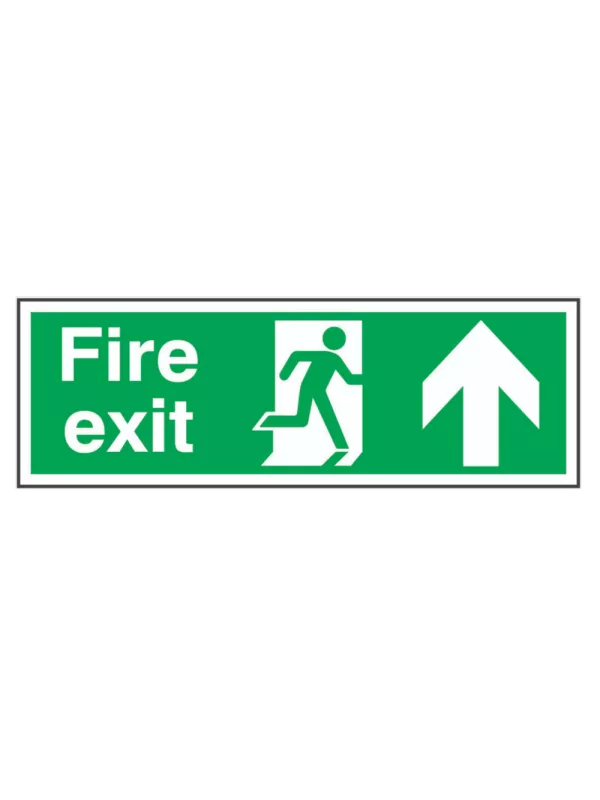 GPC Fire Exit - Up Sign - Pack of 10